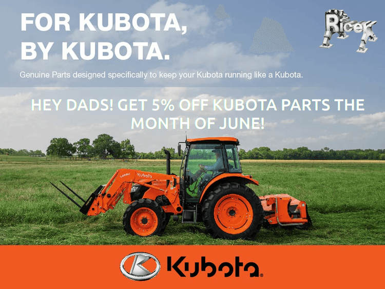 5% off Parts for Dads in June