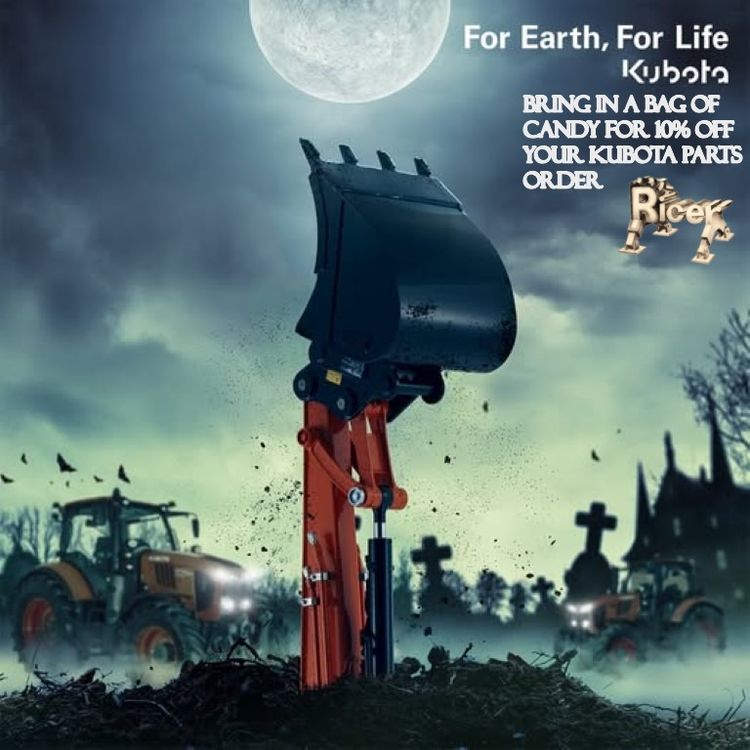 10% off Kubota Parts Order with Candy in October